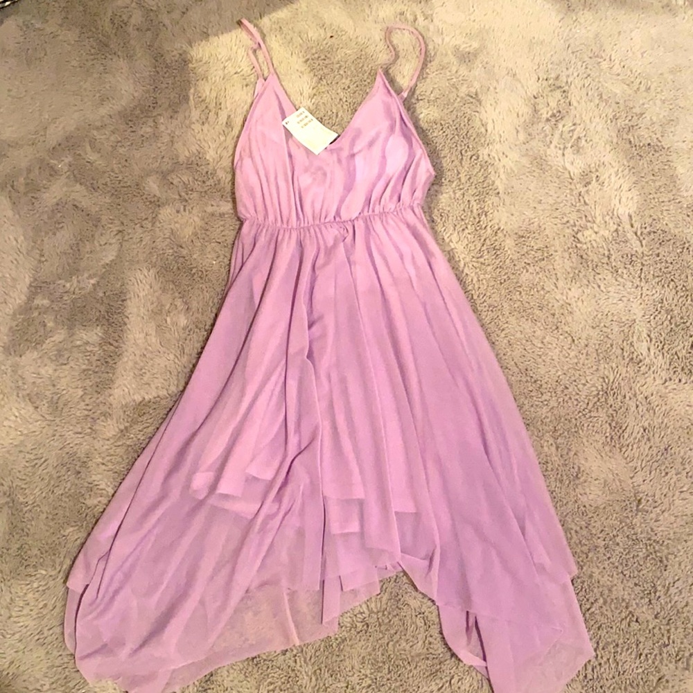 flowy purple dress